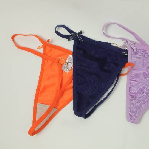 Sous-vetement pour femme - String en coton, elegant haute qualité fin legé