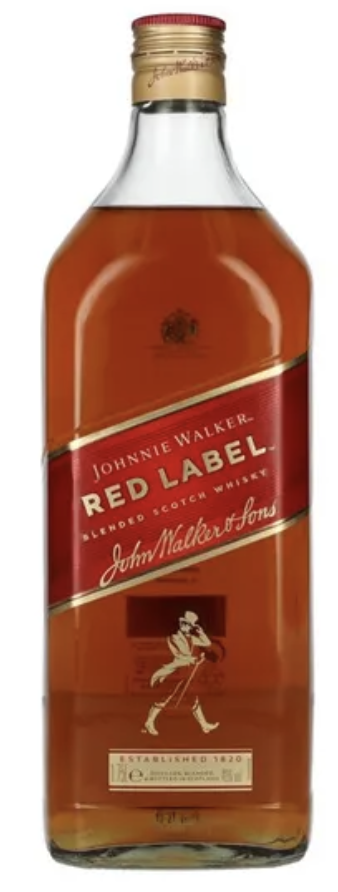 Johnnie Walker Red Label Blended Scotch Whisky 40% 1L