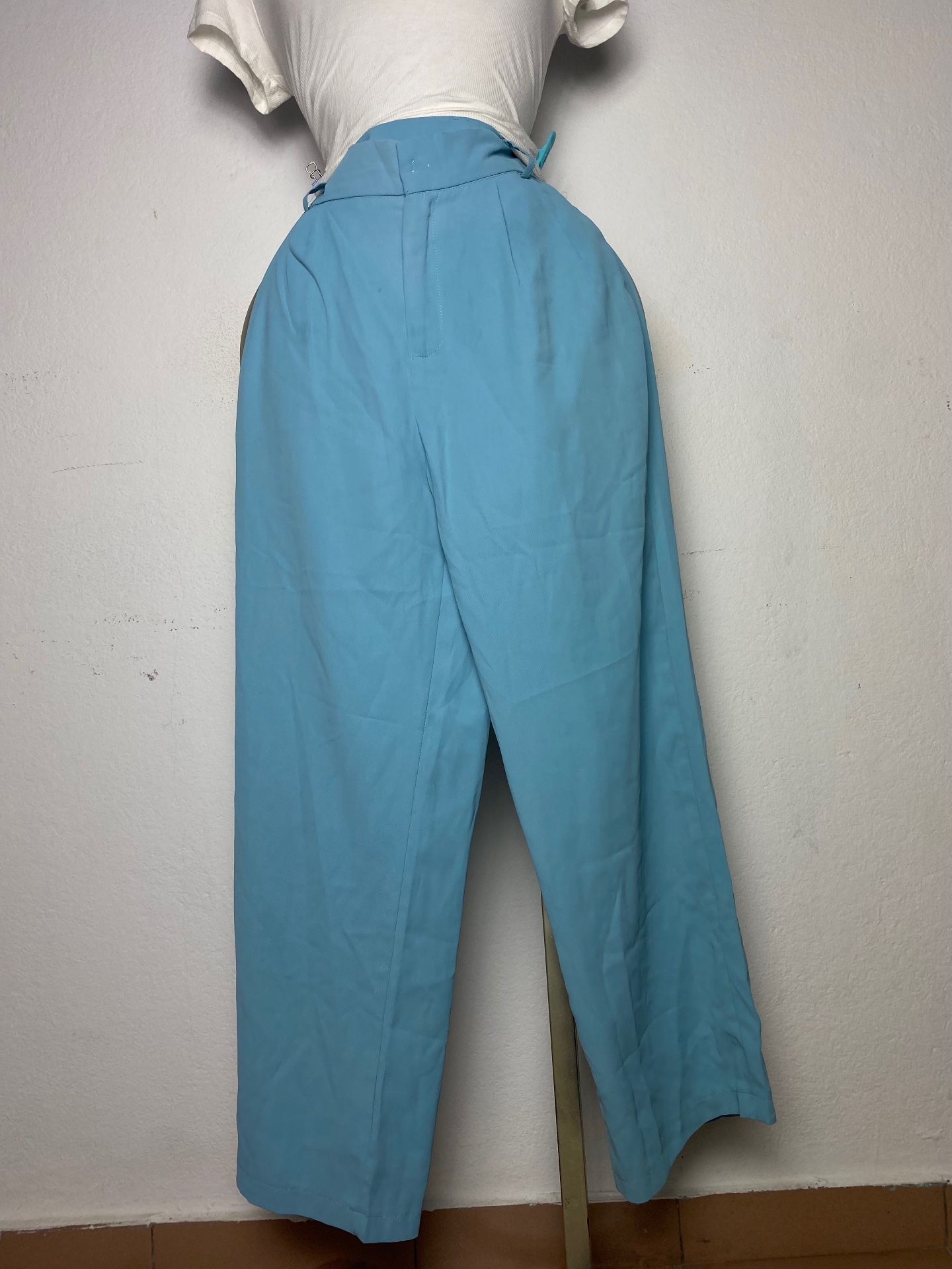 Pantalon ample bleu chic Taille M L XL