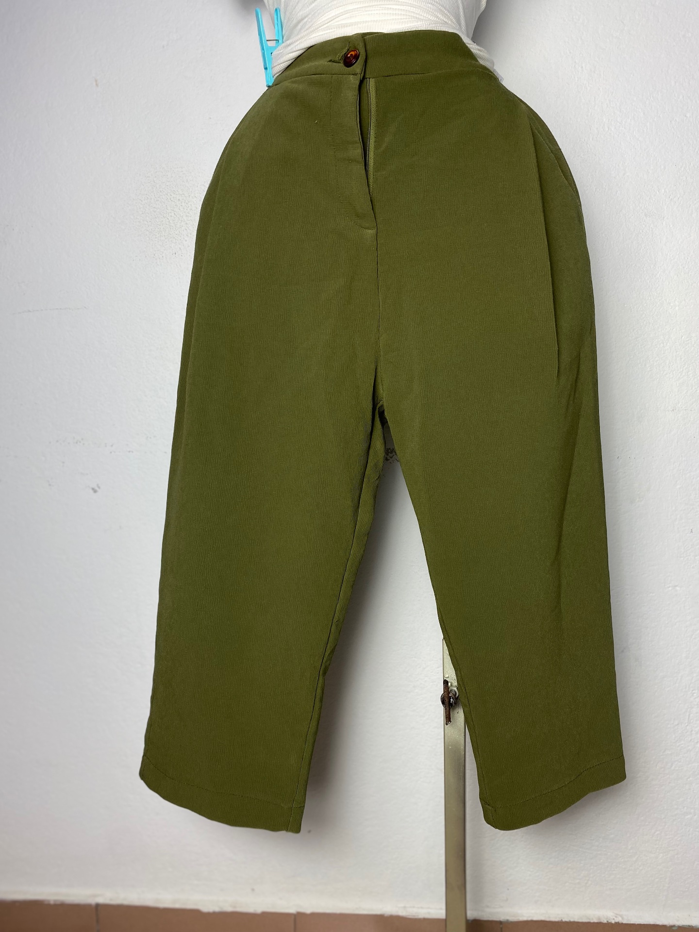 Pantalon vert décontracté femme Taille M L XL XXL