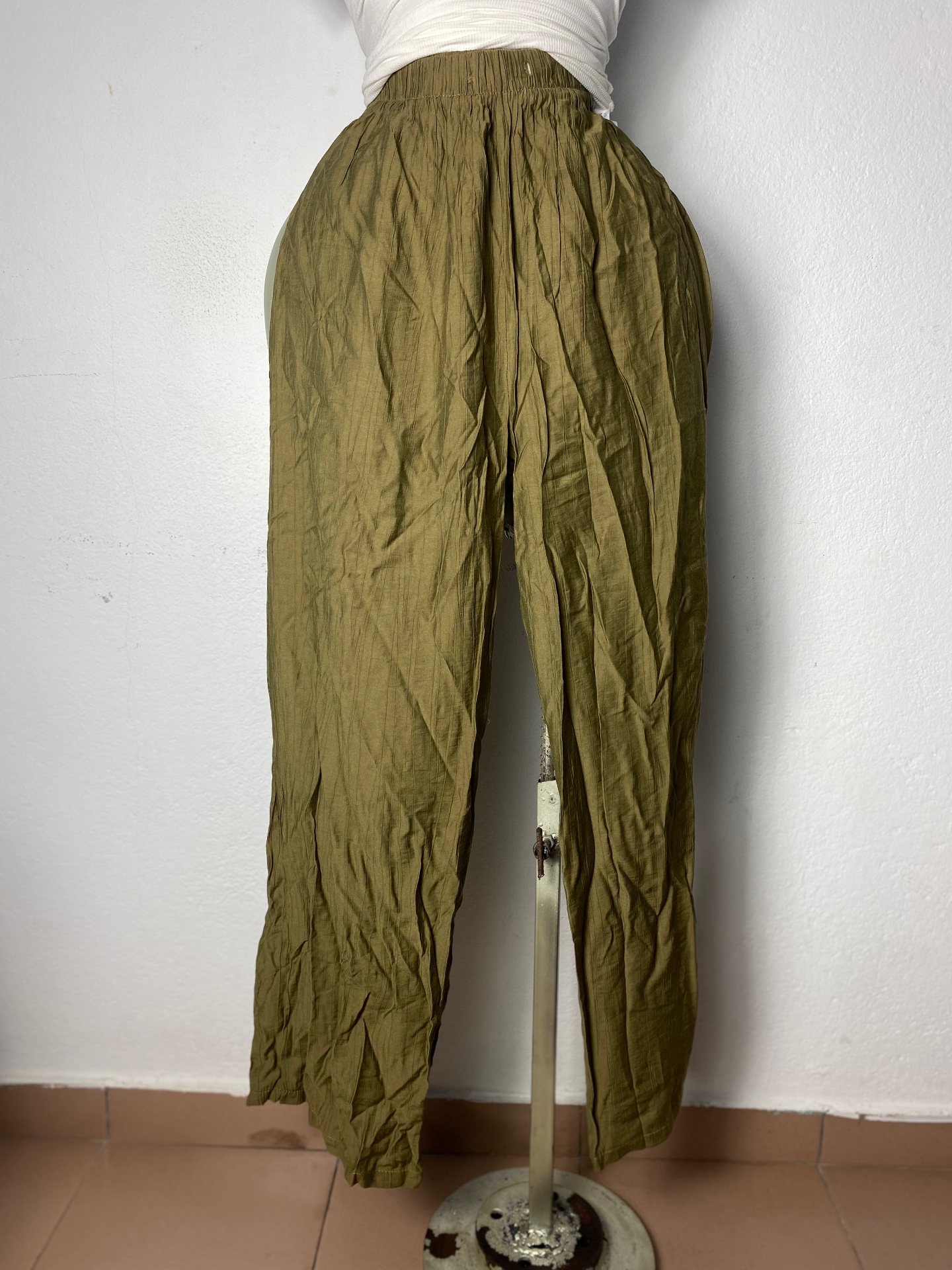 Pantalon ample en lin pour femme Taille M L XL XXL