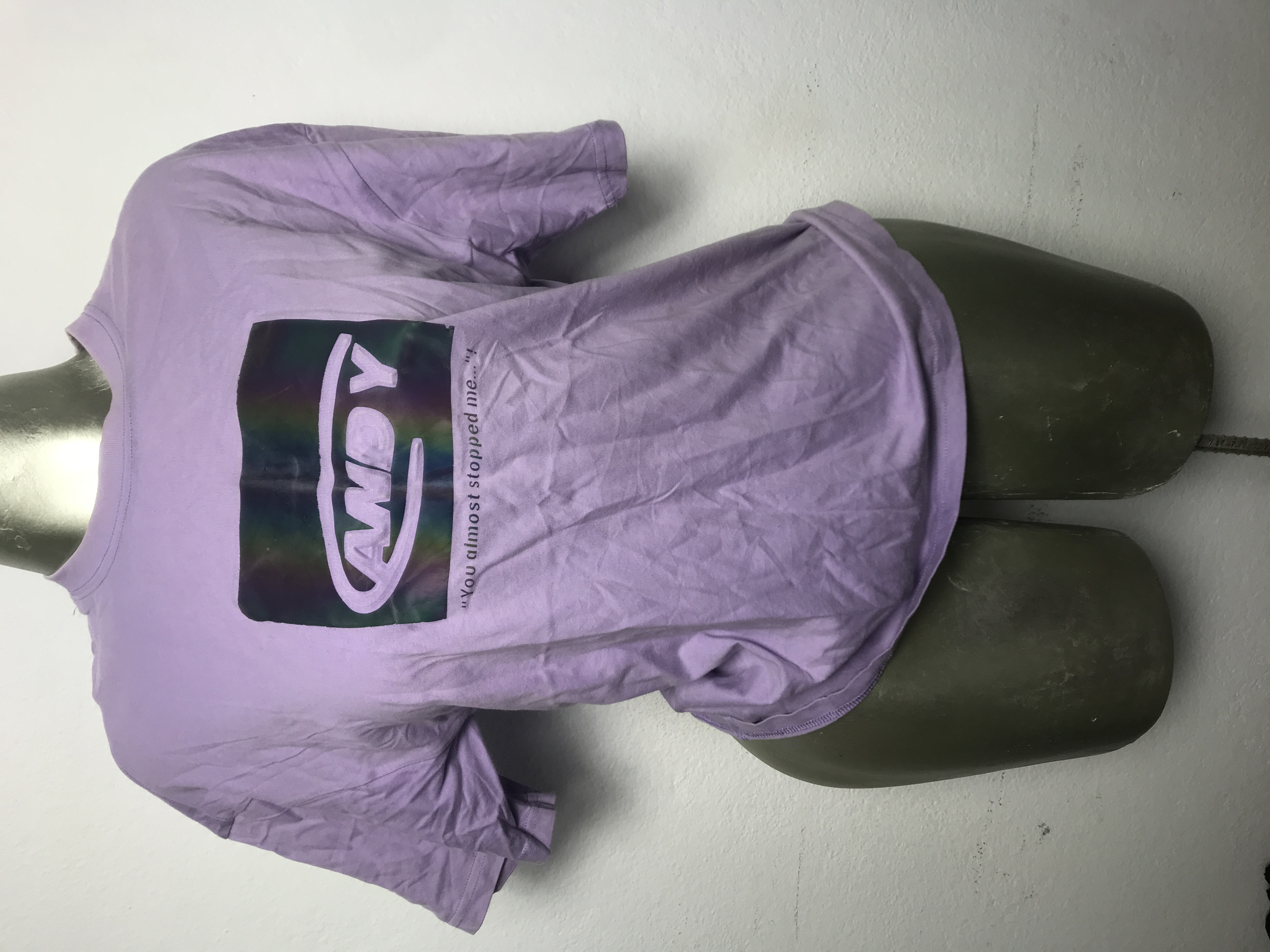 T-shirt lilas unisexe tendance Taille M L XL