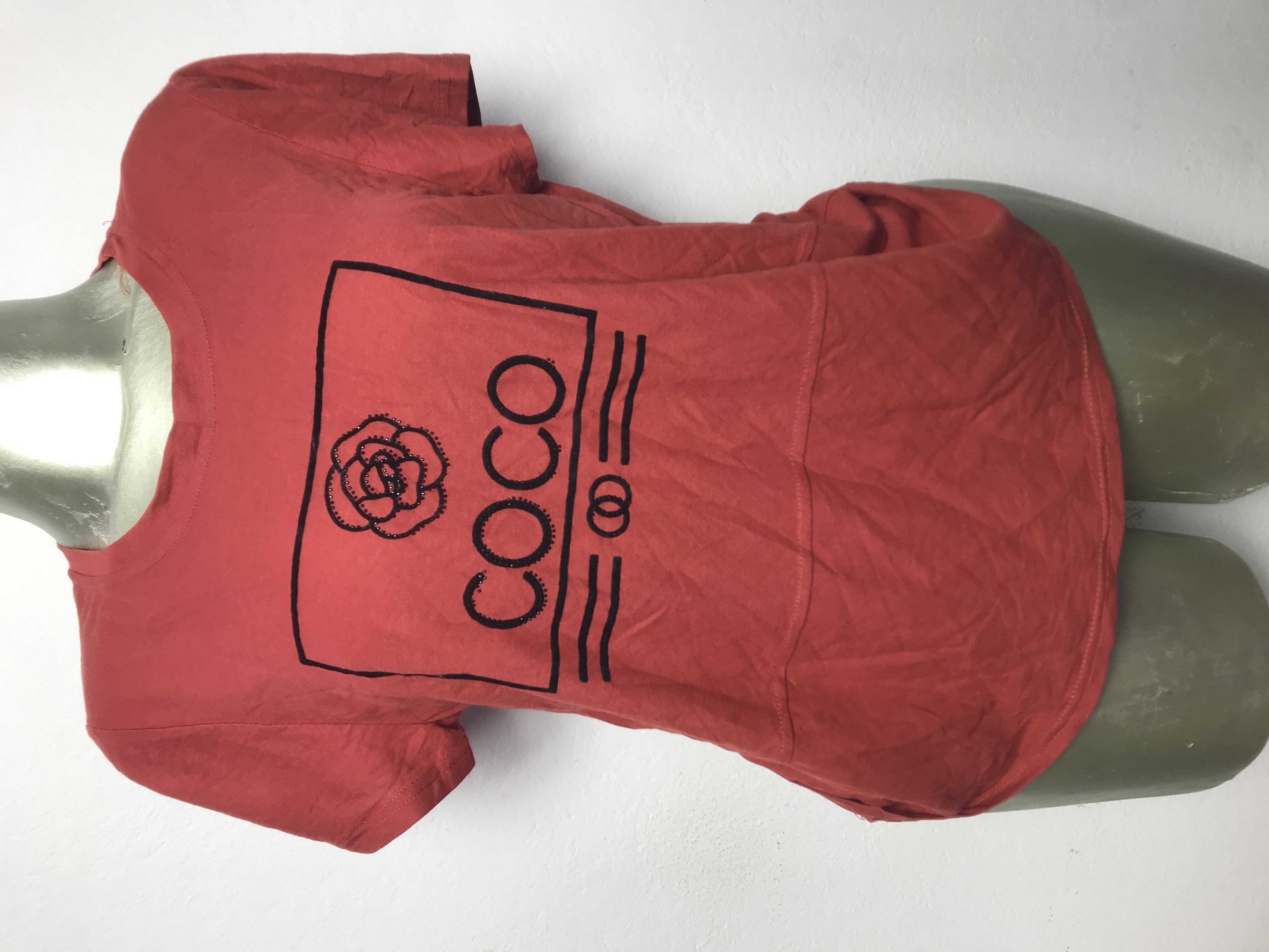 T-shirt rouge fleur Coco Taille M S L