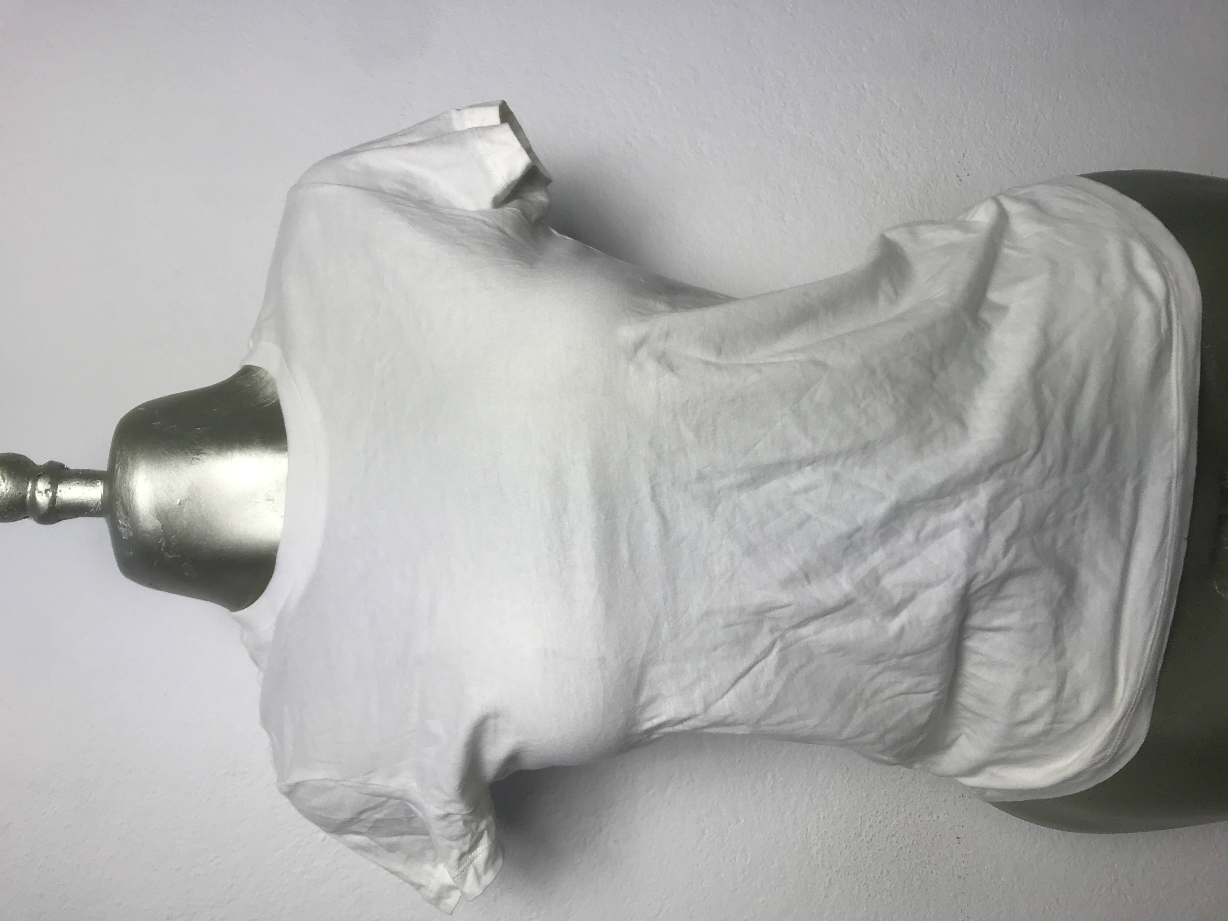 T-shirt blanc classique femme taille L M S