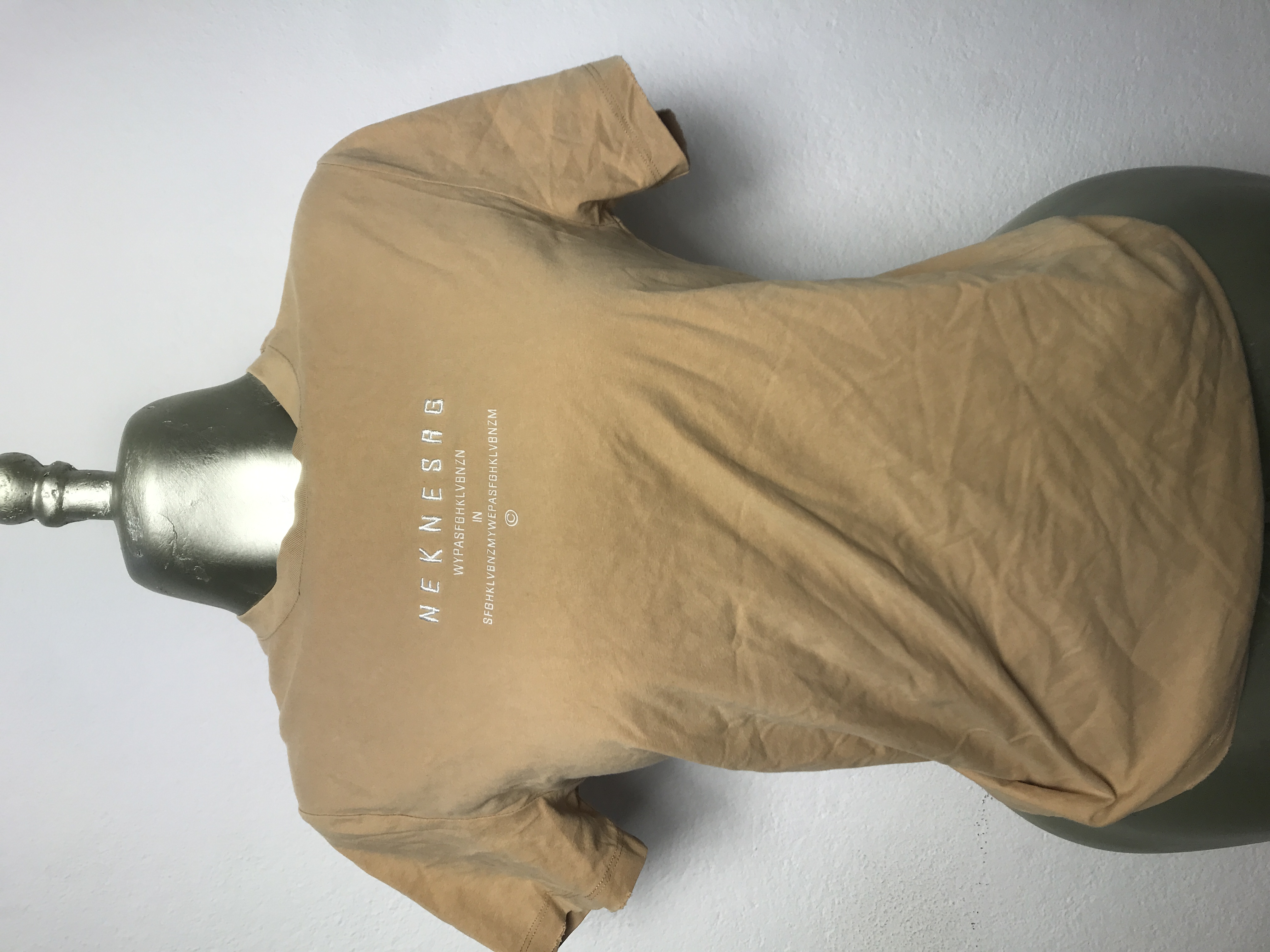 T-shirt en coton beige Taille S M