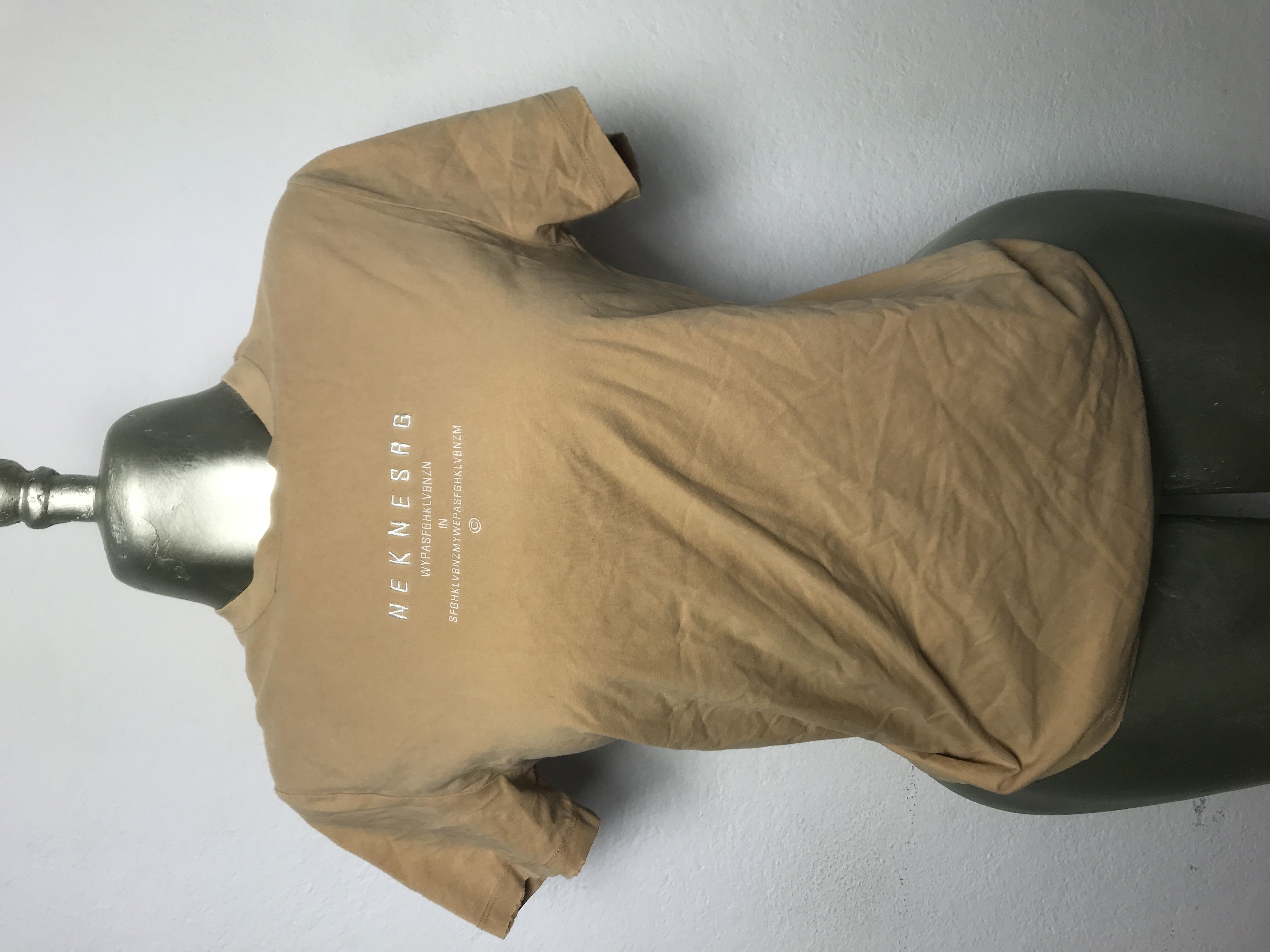T-shirt en coton beige Taille S M