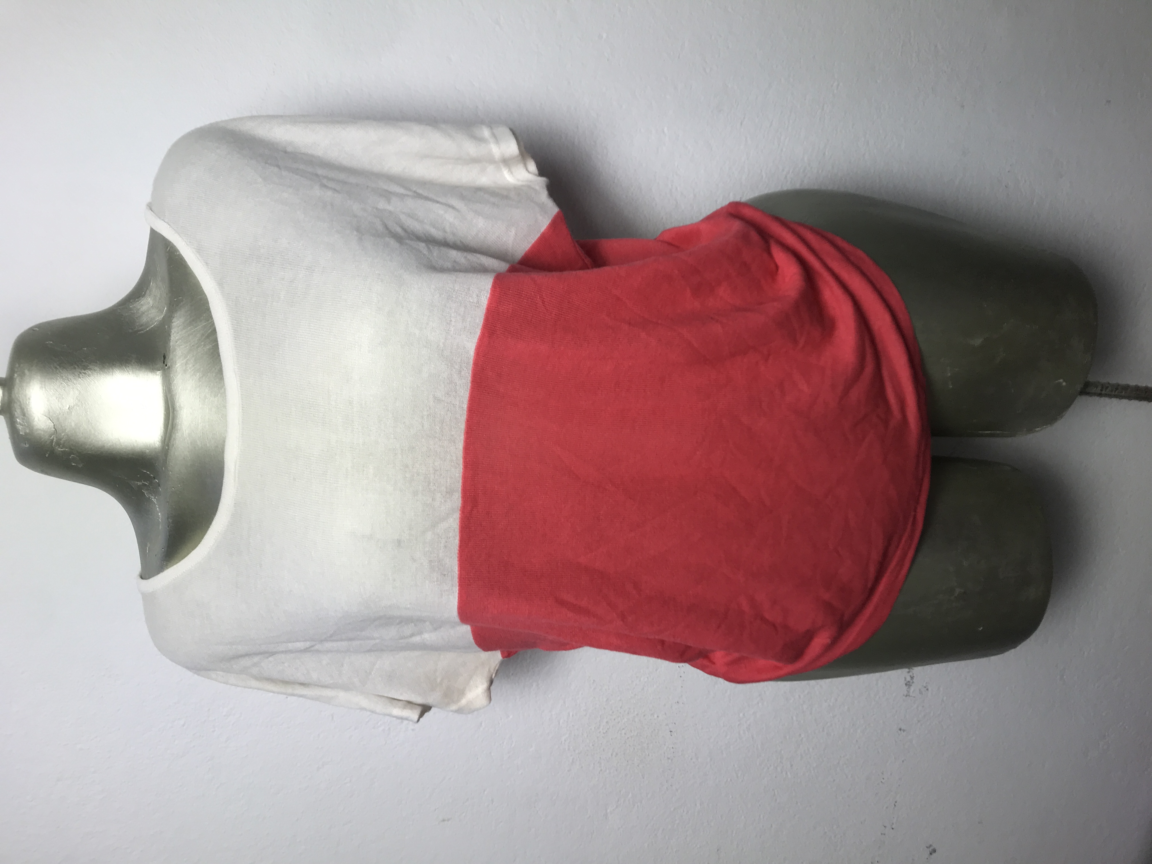 T-shirt bicolore décontracté Taille M XL XXL