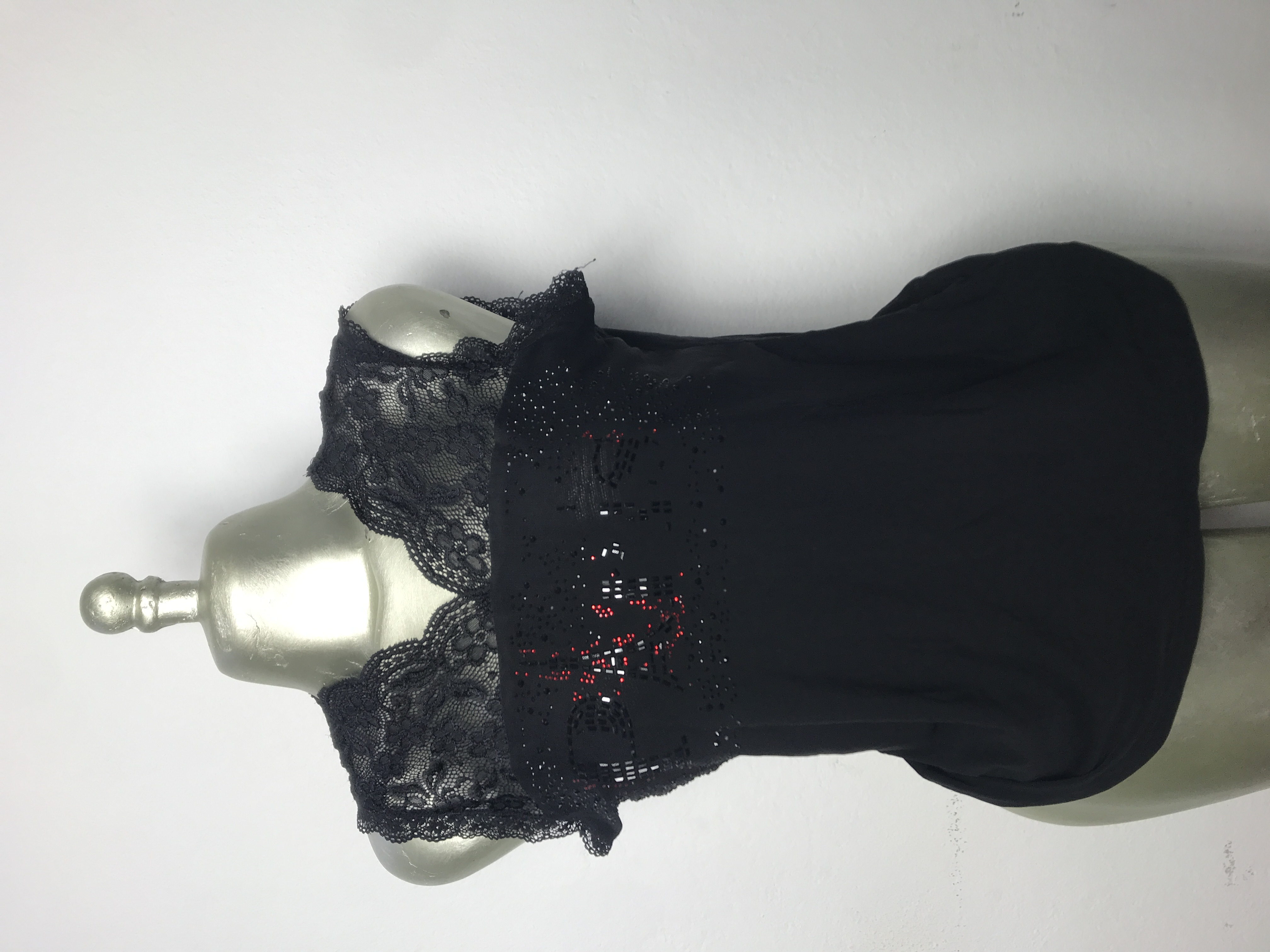 Débardeur noir dentelle femme Taille standard