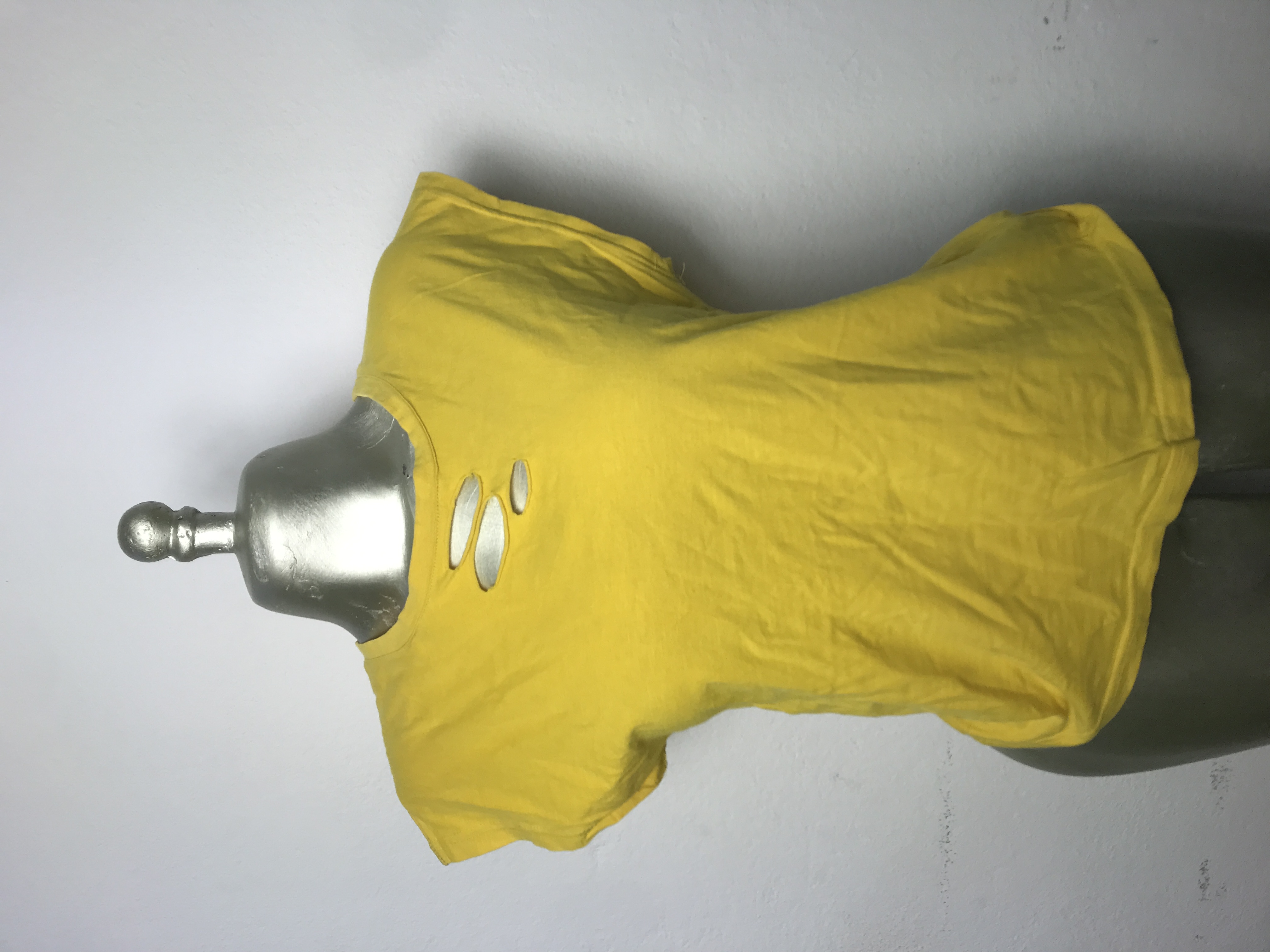 T-shirt jaune décontractée Taille S M