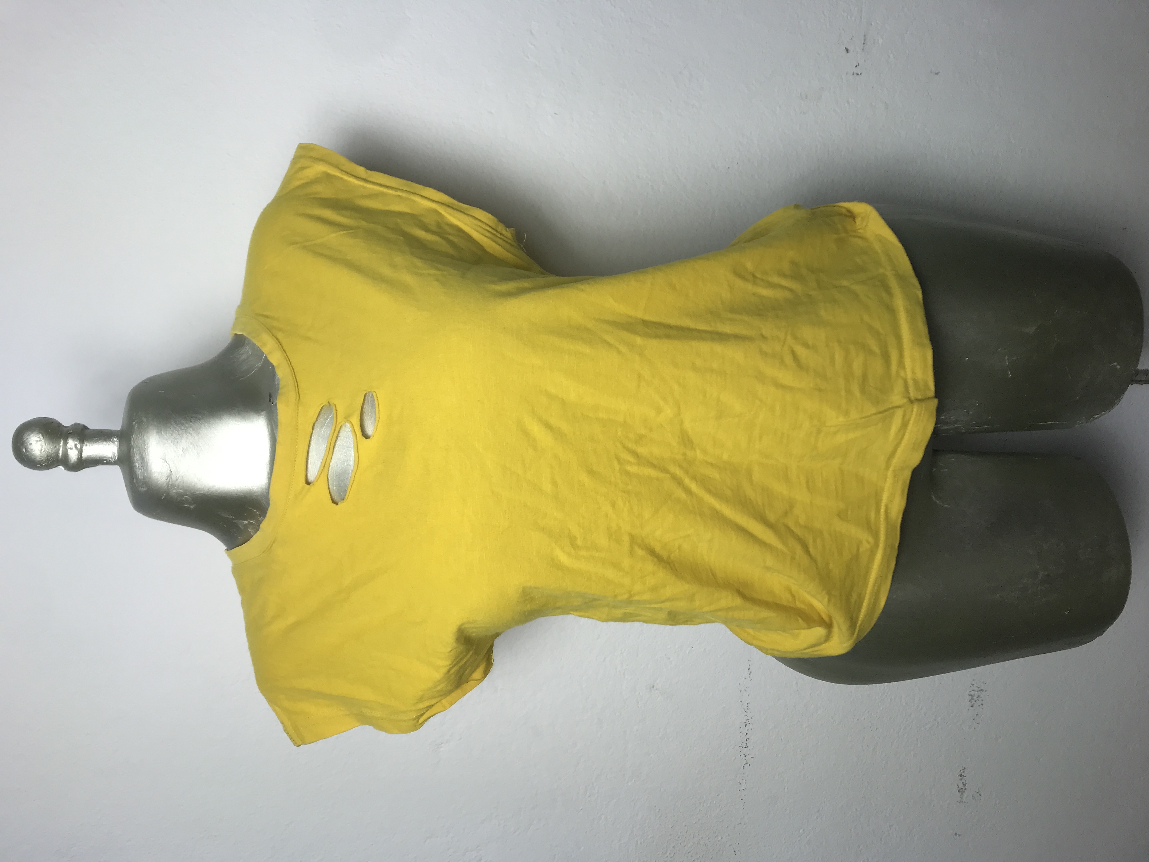 T-shirt jaune décontractée Taille S M
