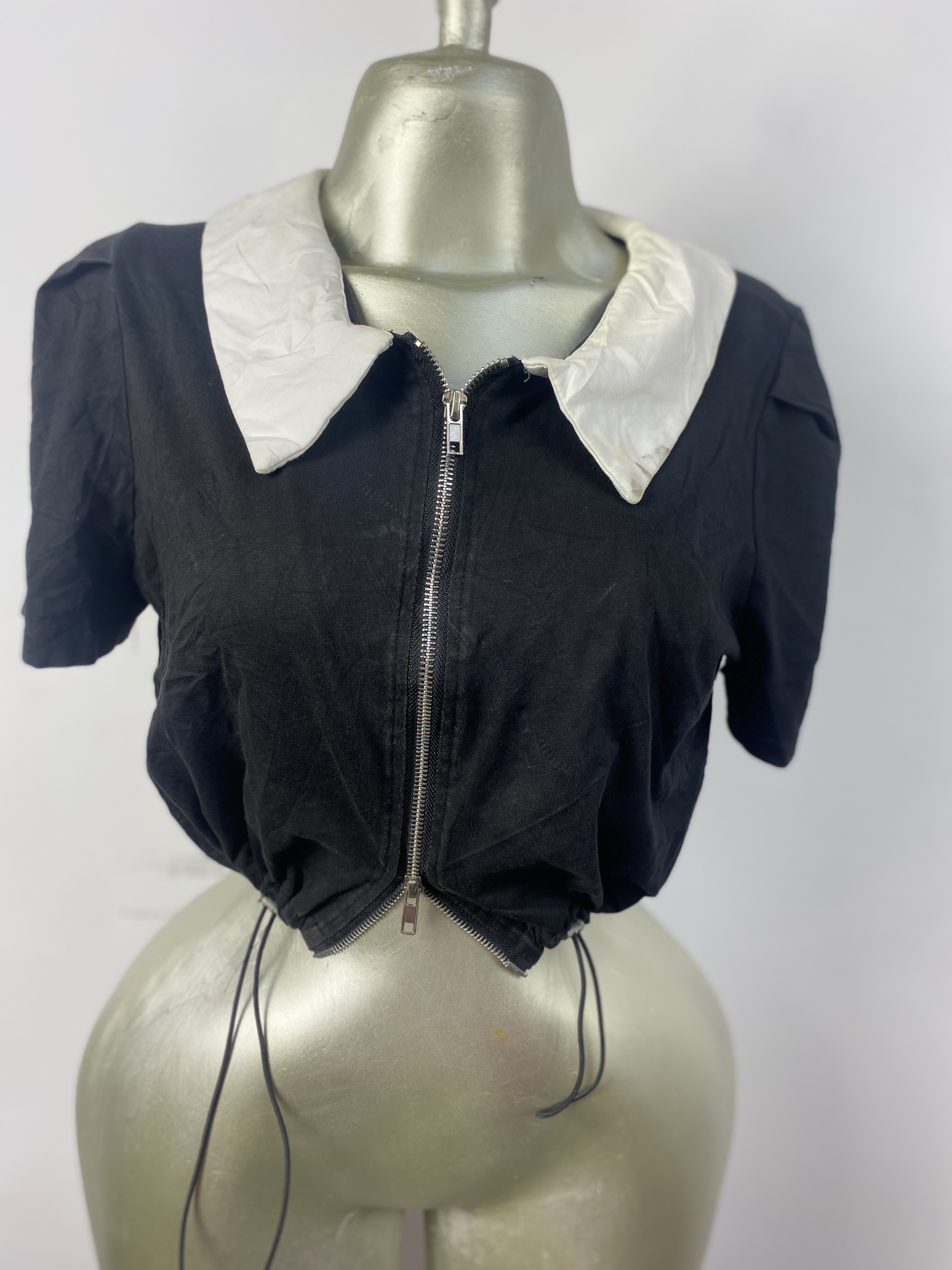 Top noir en coton taille M M