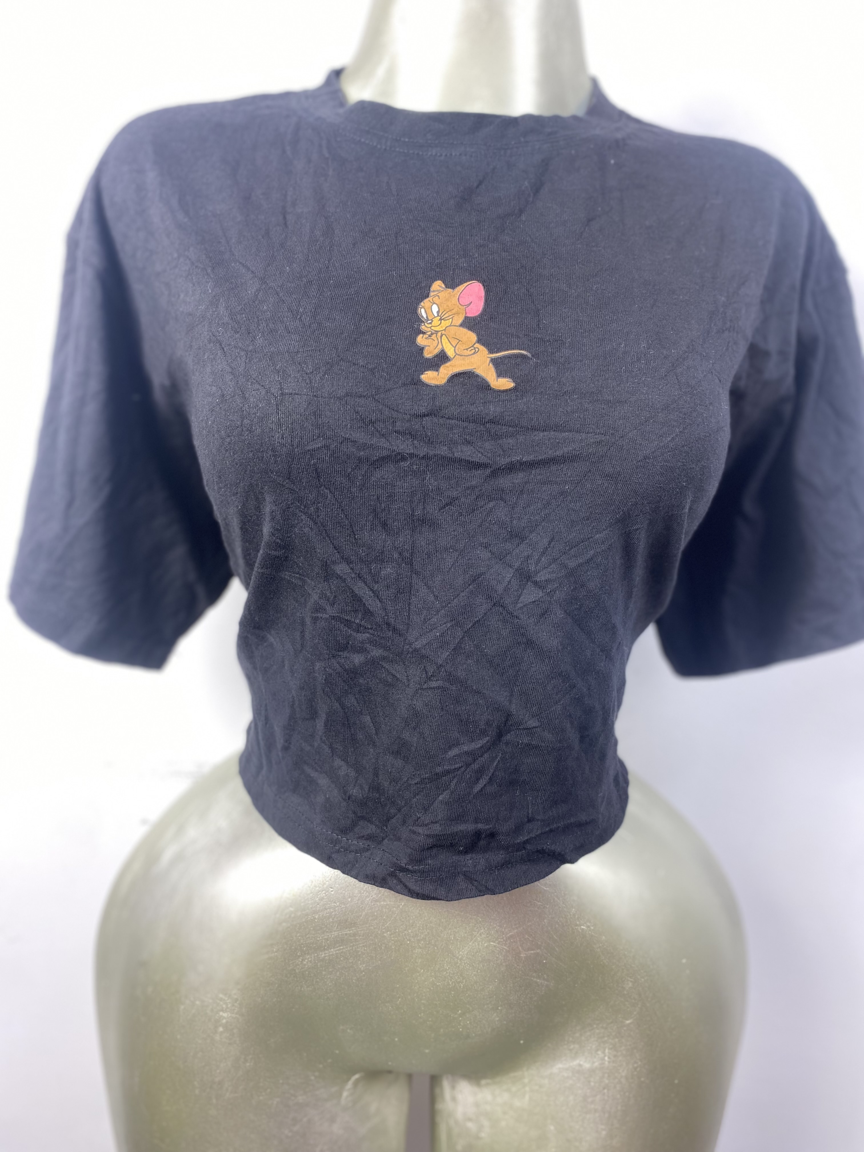 Top noir en coton taille M L XL