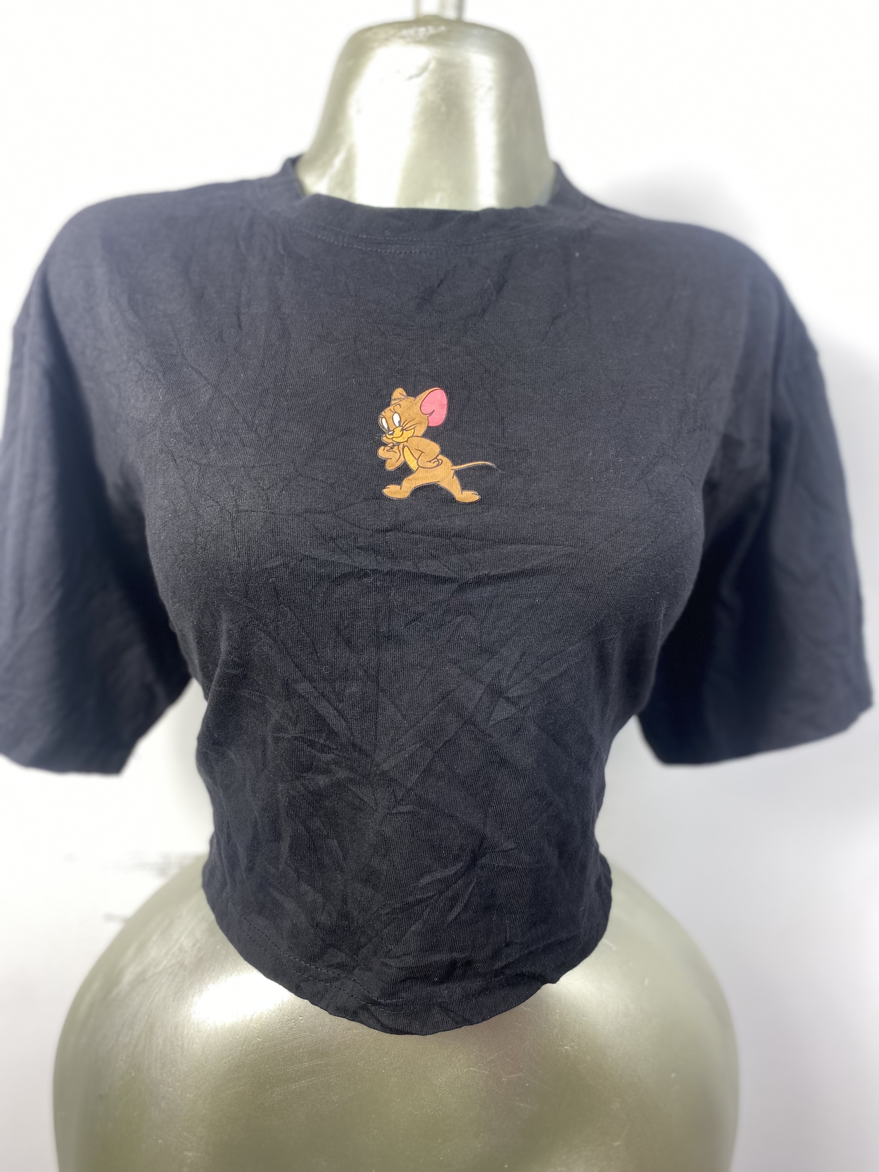 Top noir en coton taille M L XL